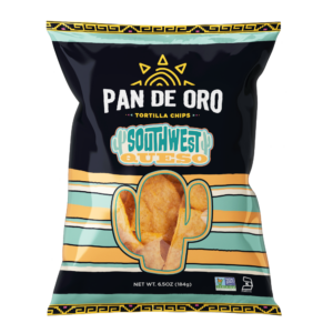 Pan De Oro Southwest Queso Tortilla Chips 6.5oz 12ct